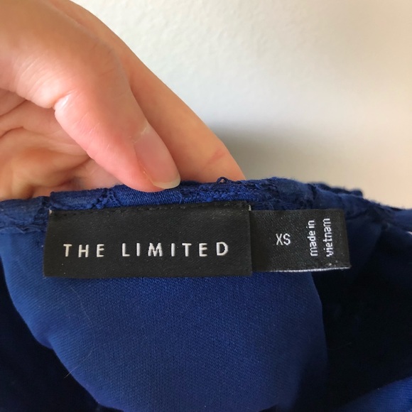 The Limited Cobalt Blue Lace Top - Picture 11 of 13